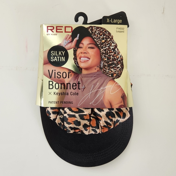 ⭐4/$15 Red by Kiss x Keyshia Cole Satin Visor Bonnet - Picture 1 of 9